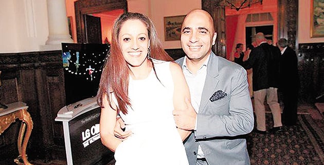 Ο Χάρης Δαυίδ με τη Λάνα Ντιμπιέρ στην πρώτη τους δημόσια εμφάνιση