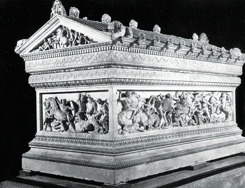 Η σαρκοφάγος του Μεγάλου Αλεξάνδρου, που βρίσκεται στο Αρχαιολογικό Μουσείο της Κωνσταντινούπολης.