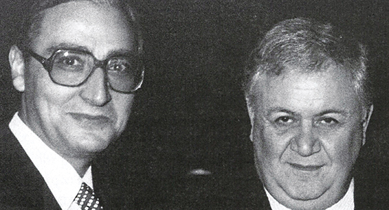 Με τον Μάνο Χατζιδάκι