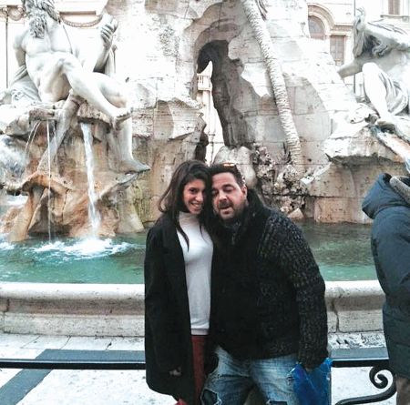 Το ζέυγος μπροστά στη Φοντάνα Ντι Τρέβι