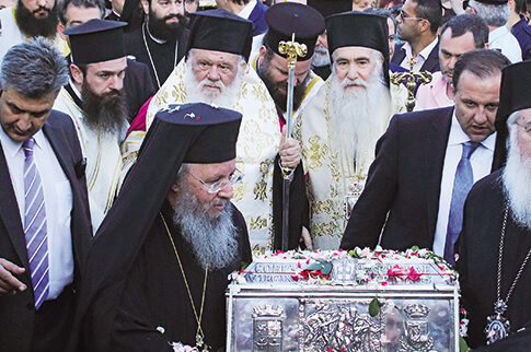 Στην Αθήνα το σκήνωμα της Αγ. Βαρβάρας