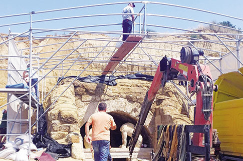 Αμφίπολη: Επιχείρηση αναστήλωσης και συντήρησης