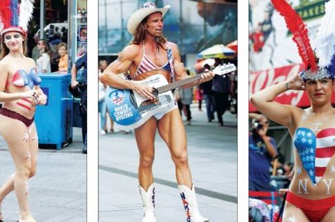 Ο γυμνός εμφύλιος πόλεμος στην Times Square