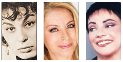 Από αριστερά: Σπεράντζα Βρανά, Ελλη Στάη και Μαλβίνα Κάραλη