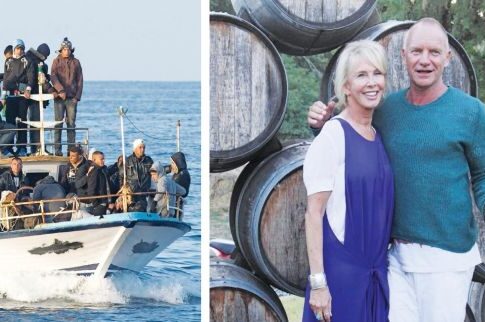 Παράτυποι μετανάστες εργάζονται σε κτήμα του Στινγκ
