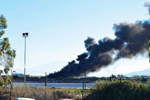 F-16 πήρε φωτιά κατά την απογείωση