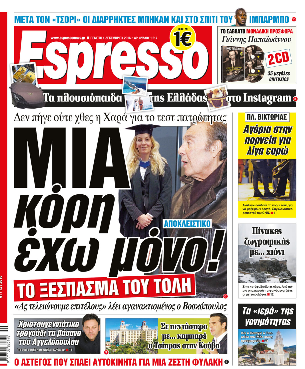 Πεμπτη 01.12.16