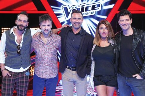 Το καρέ των κριτών στο «Voice» του Σκάι