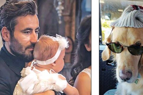 Νονός (με «παρακούμπαρο» τη σκυλίτσα του Μόλυ) έγινε ο Γιώργος Μαυρίδης