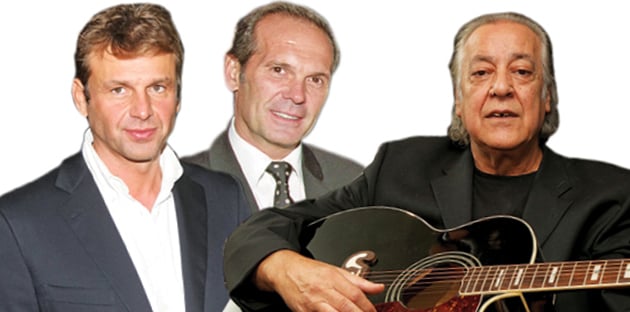 Από αριστερά: Οι Απόστολος Γκλέτσος, Πέτρος Κωστόπουλος και Χρήστος Κυριαζής