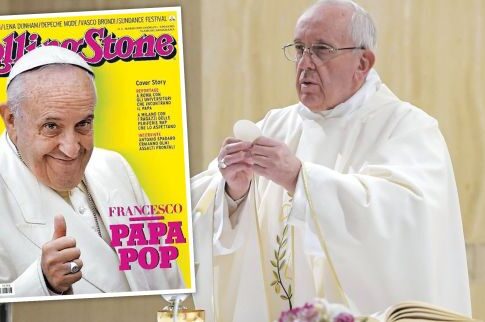 Ο (pop star) Πάπας στο εξώφυλλο του περιοδικού «Rolling Stone»