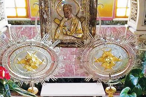 Στη Φιλοθέη το ιερό λείψανο του πολιούχου της Πάτρας αγίου Ανδρέα