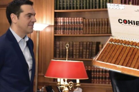 Ο Αλέξης Τσίπρας έχει μεγάλη αδυναμία στα... πούρα Αβάνας