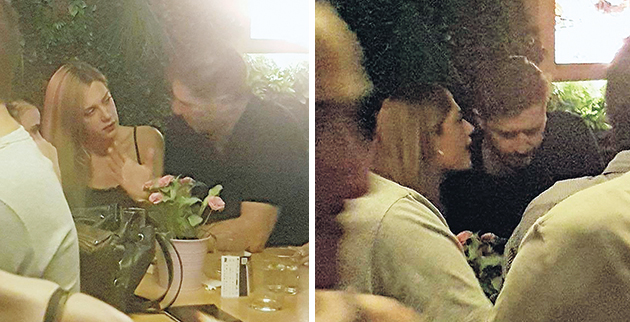 ΣΤΟΥ ΨΥΡΡΗ • Ο Αλέξανδρος Μπουρδούμης με την ξανθιά συνοδό του