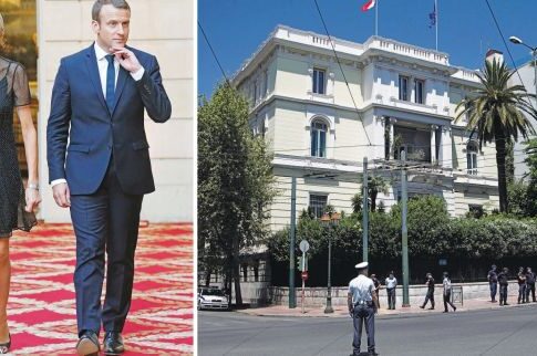 «Φρούριο» η γαλλική πρεσβεία για τη φιλοξενία του ζεύγους Μακρόν!