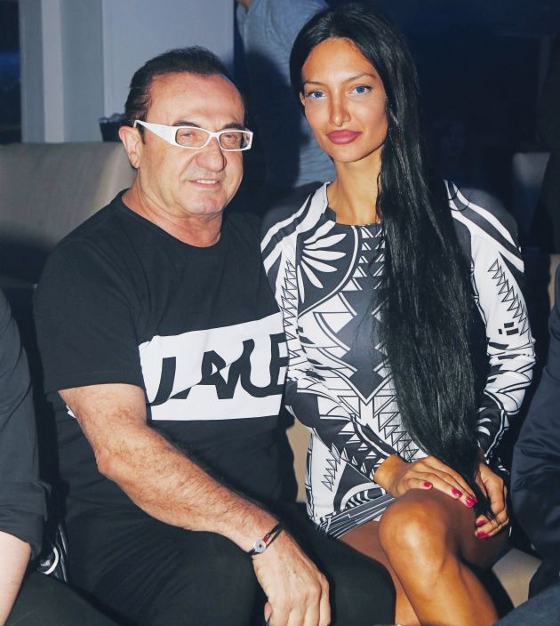 Η Ελενα Κωνσταντινίδου με τον Λευτέρη Πανταζή