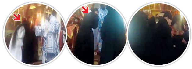 Από την κουρά της μοναχής Φεβρωνίας