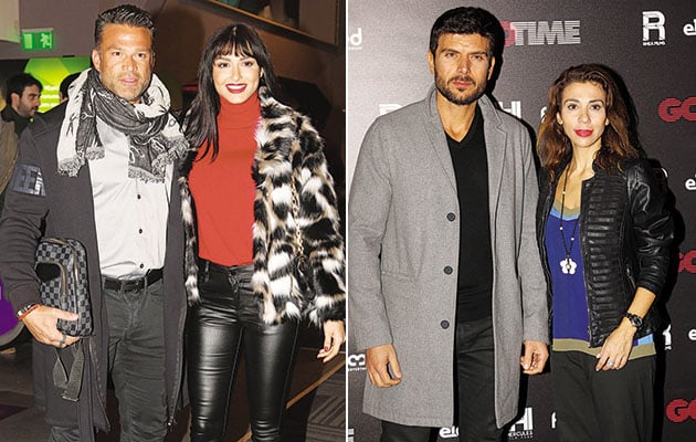 Αριστερά: Ζευγάρι • Κώστας Σόμμερ και Ναυσικά Παναγιωτακοπούλου. Δεξιά: «Κλικ» • Μάνος Γαβράς και Τέντι Γερουλάνου