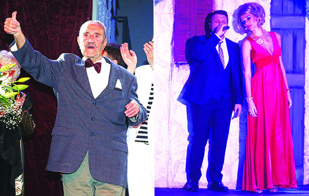 Αριστερά: Ο Γιάννης Βογιατζής. Δεξιά: Ο Γιάννης Πλούταρχος με την Ζέτα Δούκα