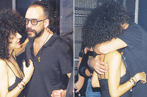 Με αγκαλιές διέψευσαν τα περί χωρισμού Μουζουράκης - Σολωμού