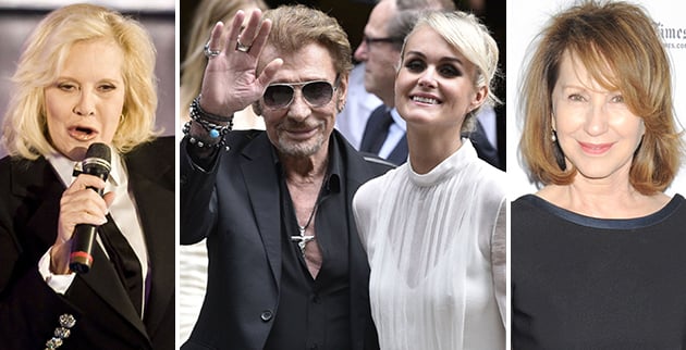 Αριστερά: Η Σιλβί Βαρτάν. Κέντρο: Με τη Λετίσια. Δεξιά: Η Ναταλί Μπάι