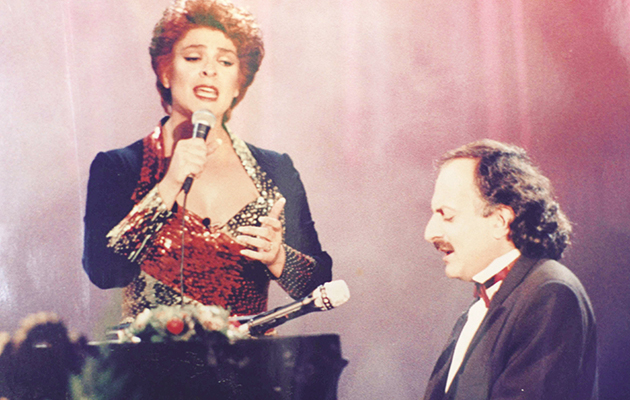 Η ερμηνεύτρια με τον Μάριο Τόκα