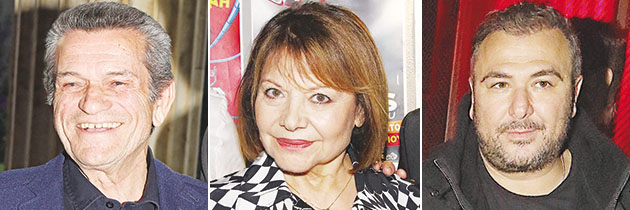Από αριστερά: Γιώργος Μαργαρίτης, Πίτσα Παπαδοπούλου, Αντώνης Ρέμος