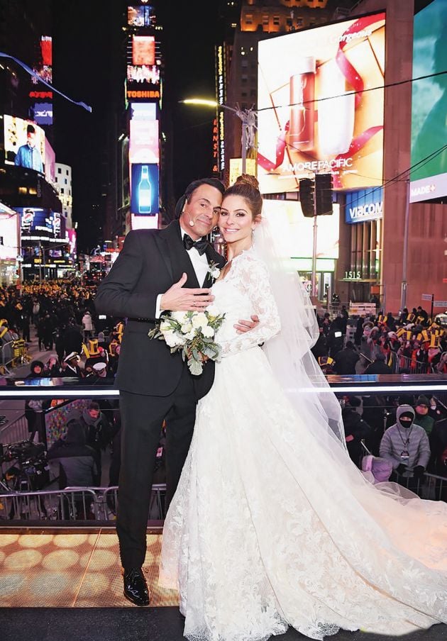 Στην Times Square με τον γαμπρό Κέβιν Αντεργκάρο