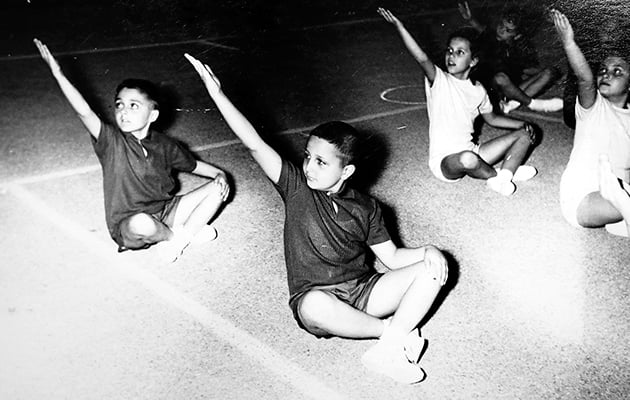 ΜΙΚΡΟΣ • Από τις γυμναστικές επιδείξεις στη Ράλλειο, όπου φοιτούσε