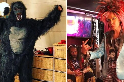 King Kong και κάτι μεταξύ Τέρνερ και Μπόουι ντύθηκε η Βίσση, ενώ o Μαζωνάκης έγινε Prince
