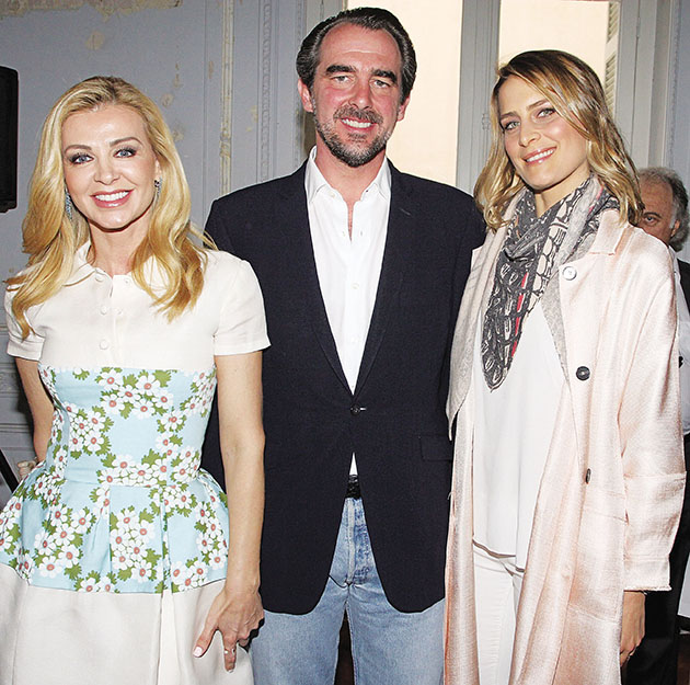 ΧΑΜΟΓΕΛΑΣΤΟΙ • Oι Τόνια Φουσέκη, πρίγκιπας Νικόλαος και Τατιάνα Μπλάτνικ