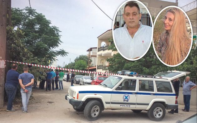 ΠΕΡΙΠΟΛΙΚΟ στον δρόμο όπου έγινε το φονικό. ΘΥΜΑ η 51χρονη Φρειδερίκη Καρζή.Ο ΠΡΩΗΝ ΣΥΖΥΓΟΣ Χρήστος Γιαλιάς