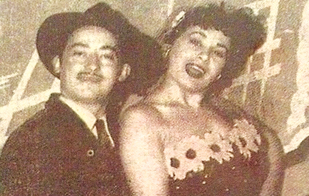 Mε τη Σπεράντζα Βρανά την εποχή που συνεργάζονταν στο θέατρο