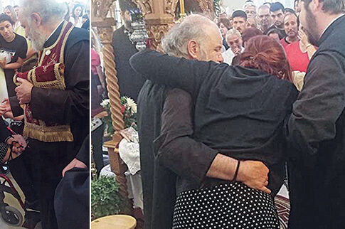 Στάθηκε στα πόδια της με τη χάρη του Τιμίου Σταυρού!