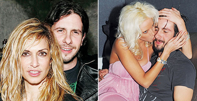 Αριστερά: Με την Αννα Βίσση. Δεξιά: Με την Τζούλια Αλεξανδράτου