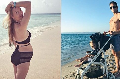 Sexy και με φουσκωμένη κοιλίτσα η Χριστίνα Αλούπη
