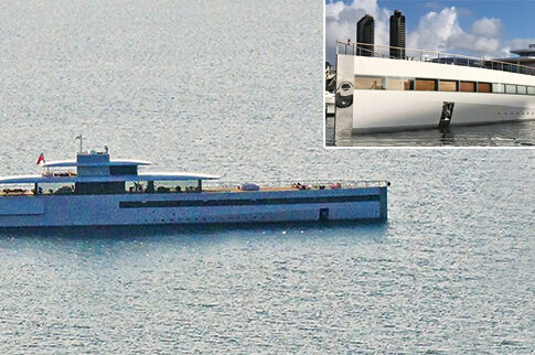 H θαλαμηγός «Venus» του Στιβ Τζομπς στo νησί των ανέμων