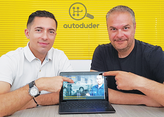 Οι ιδρυτές της εταιρίας Νίκος Κάζος και Φοίβος Φαραντάκης