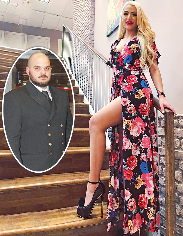 Με sexy φόρεμα η Στέλλα Μιζεράκη. Ένθετη: O Γιάννης Λεβεντάκης