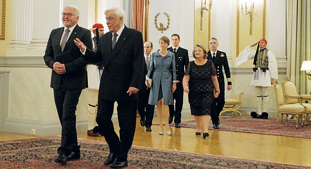 Ο Φρανκ Βάλτερ Στάινμαγερ με τον Προκόπη Παυλόπουλο