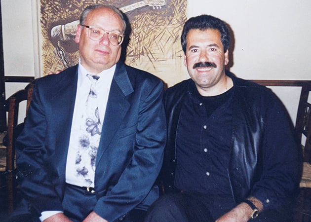 Με τον Γιάννη Λεμπέση