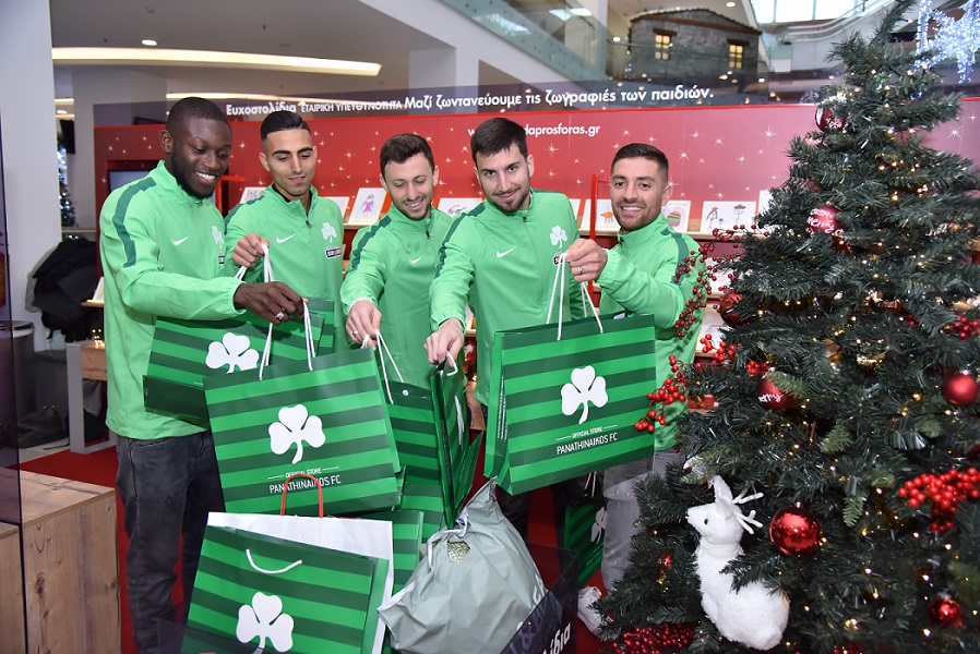 Ουσμάν Κουλιμπαλί, Νίκος Βέργος, Όμρι Άλτμαν, Σωκράτης Διούδης και Αντονί Μουνιέ προσφέρουν δώρα στα παιδιά «Του Χαμόγελου του Παιδιού»