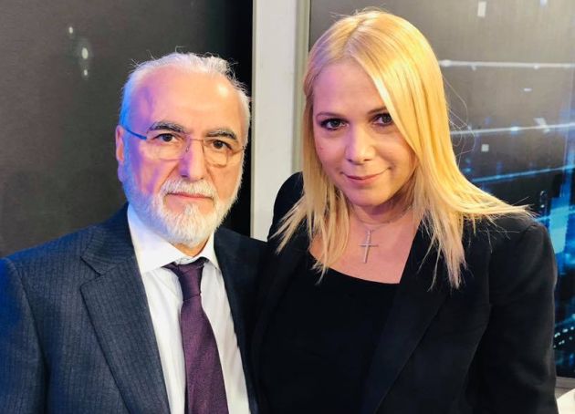 Ο Ιβάν Σαββίδης με την Αλκηστη Μαραγκουδάκη