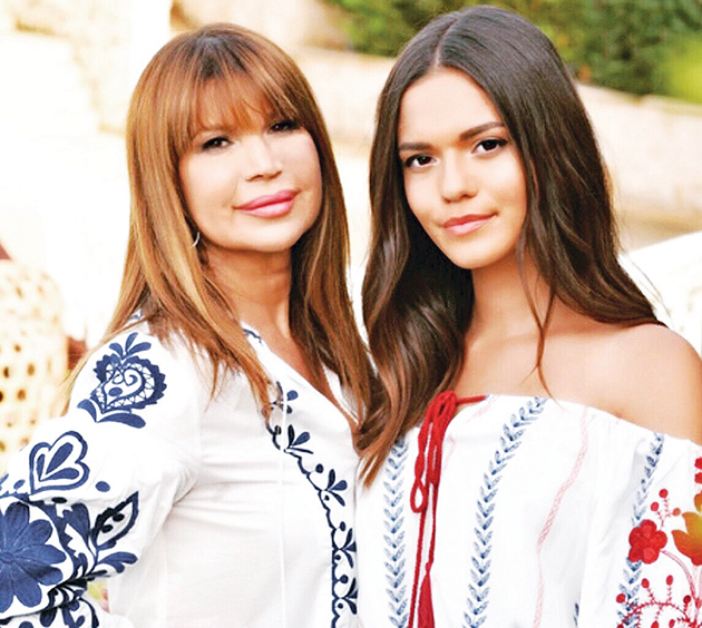 Με την κόρη της Εβίτα Αϊβαλιώτη