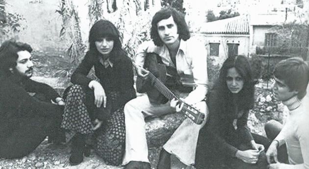 Παρέα Αντώνης Βαρδής, Χάρις Αλεξίου, Γιώργος Νταλάρας, Αννα Βίσση και Πάνος Λαμπρόπουλος