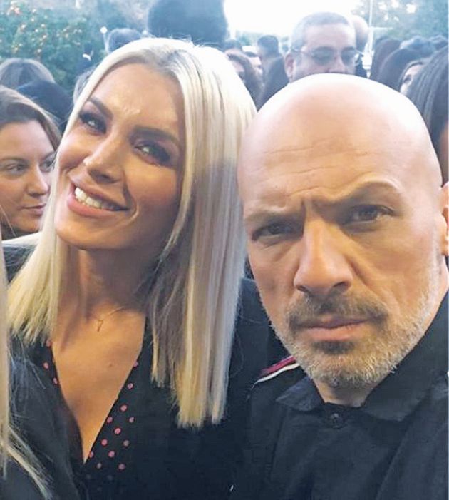 Η Κατερίνα Καινούργιου με τον Νίκο Μουτσινά