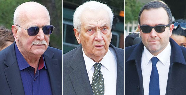 Από αριστερά: Ο Γιώργος Παπαδάκης, ο Δημήτρης Κοντομηνάς και ο Θοδωρής Κυριακού