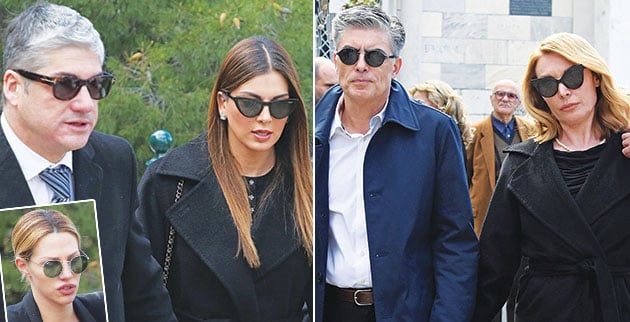 Αριστερά: Οι Θέμης Σοφός - Σταματίνα Τσιμτσιλή. Δεξιά: Οι Νίκος Ευαγγελάτος - Τατιάνα Στεφανίδου. Ένθετη: Η Σάσα Μπάστα