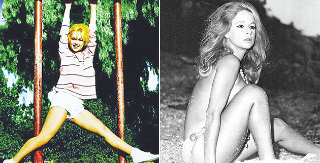 Αριστερά: Σε ανέμελες στιγμές η Αλίκη Βουγιουκλάκη. Δεξιά: Η εθνική star σε ασπρόμαυρο κλικ