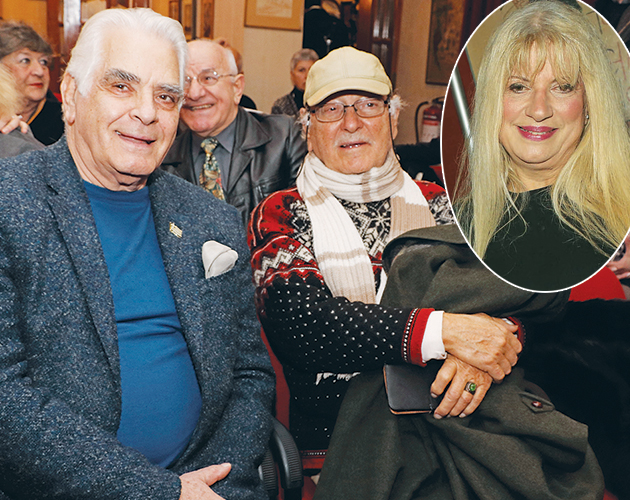 Κώστας Πρέκας και Αγγελος Θεοδωρόπουλος. Ένθετη: Μαίρη Βιντιάδου